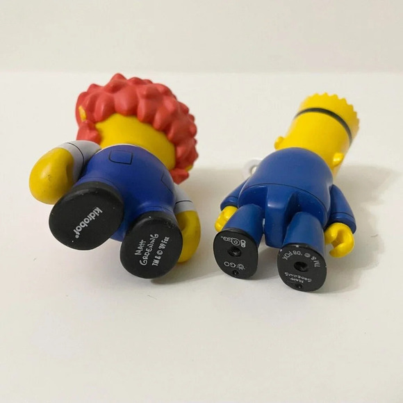 Lot  of 6 The Simpsons Toys Keychains Bart Krusty the Clown Maggie Groundskeeper - Picture 12 of 16